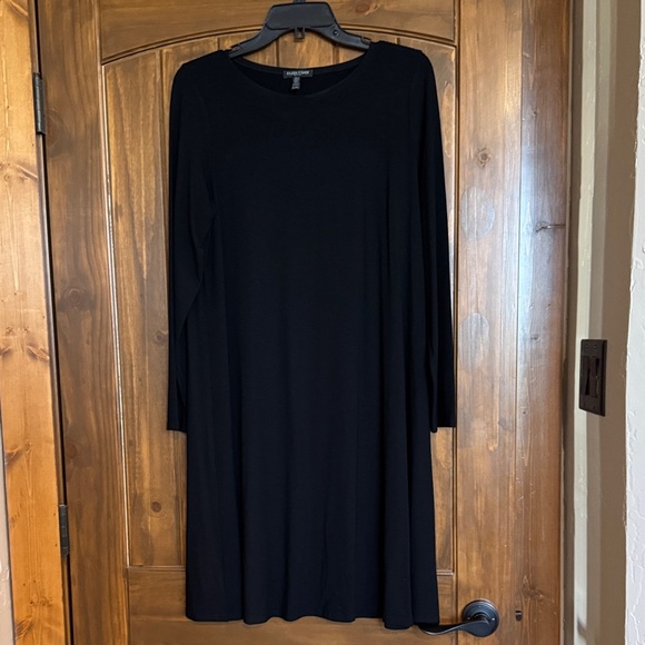 Eileen Fisher Dresses & Skirts - Eileen Fisher Elegant Black Long Sleeve A Line Dress